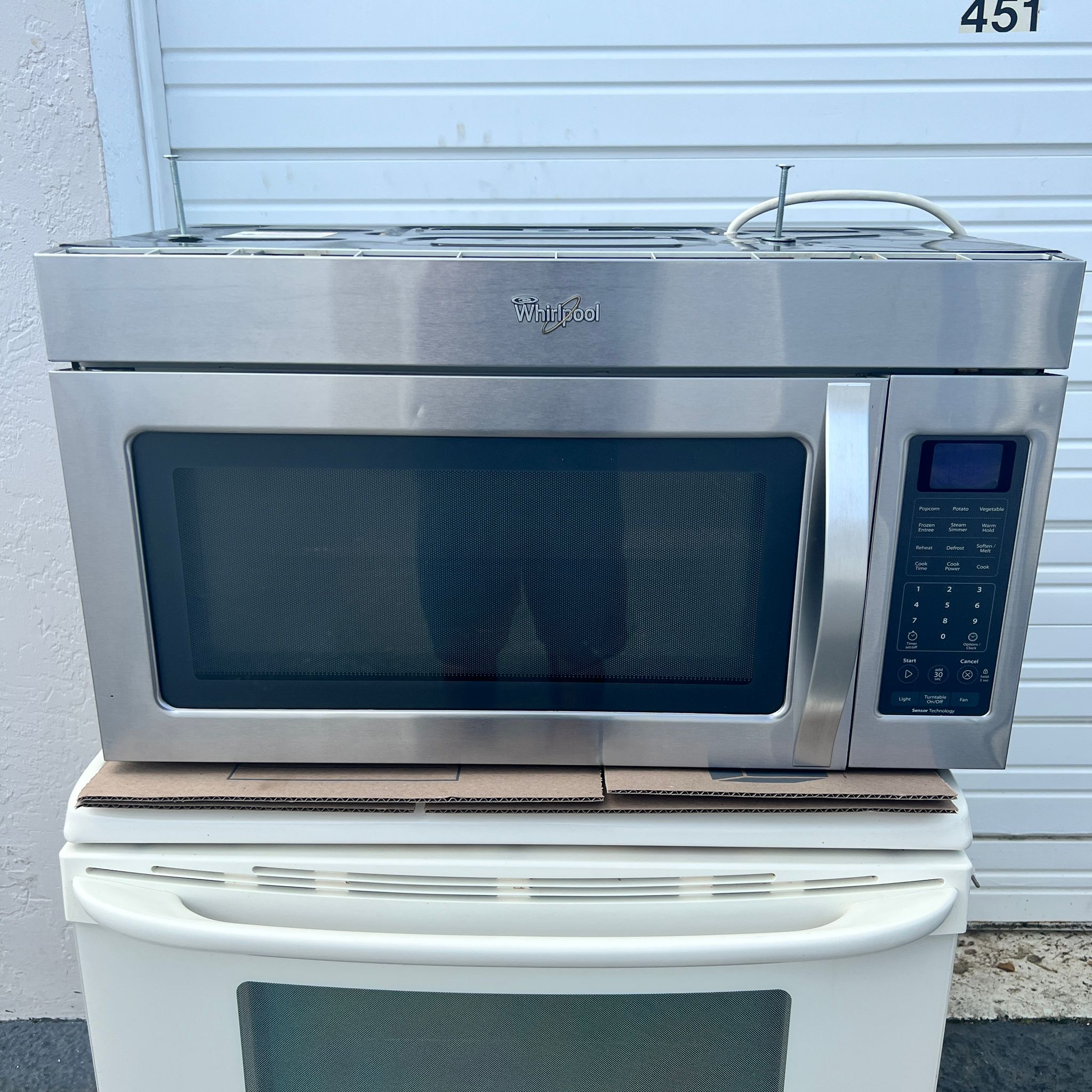 Whirlpool Stainless Steel Microwave Whirlpool Stainless Steel Microwave